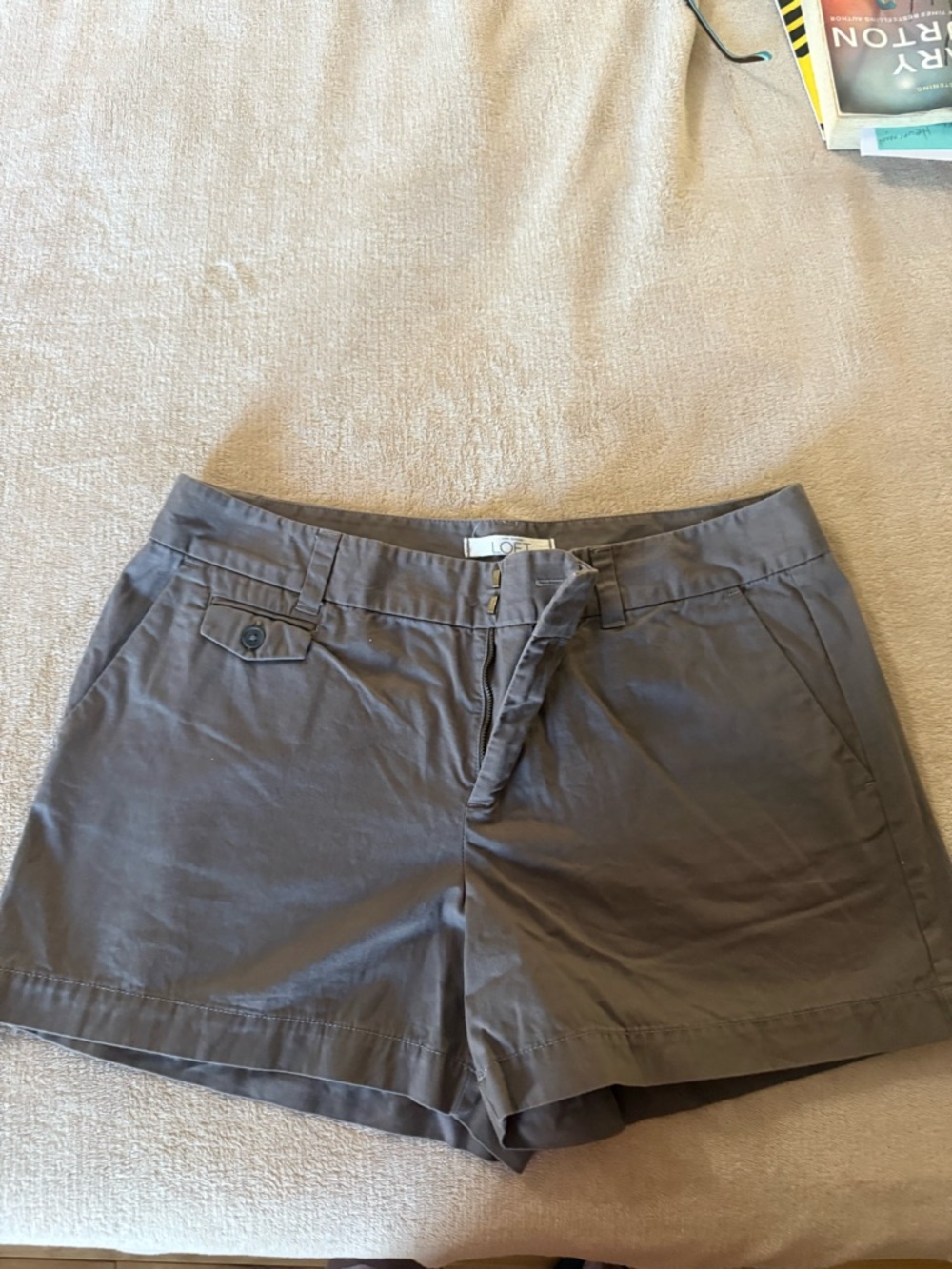 LOFT Olive-Taupe Women's Casual  Shorts